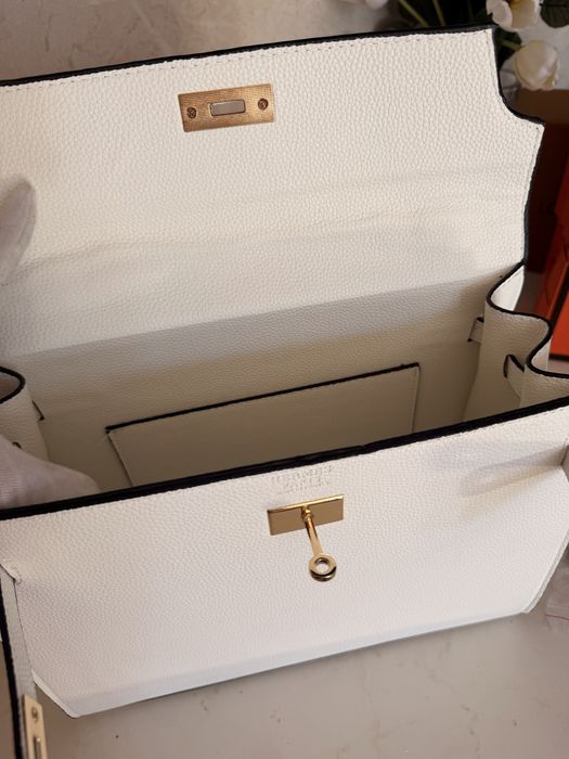 Дамска чанта Hermes Birkin бяла