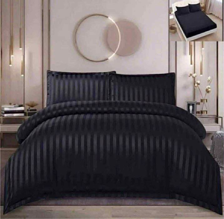 Луксозен спален комплект от памучен сатен – НОВ