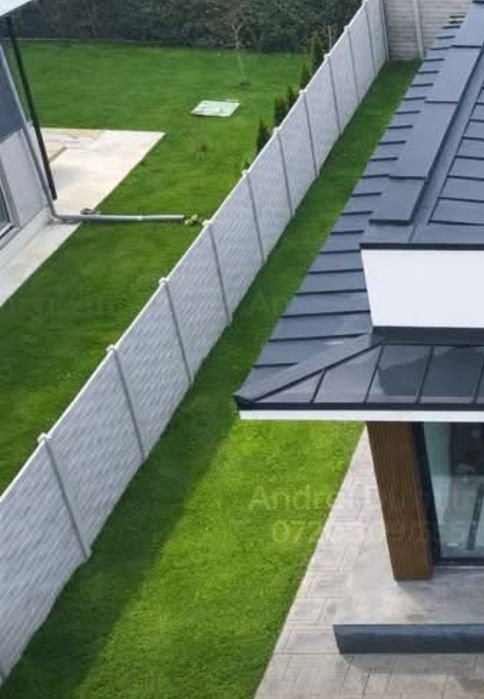 Gard din plăci și stâlpi prefabricate din beton armat și serviciu mont