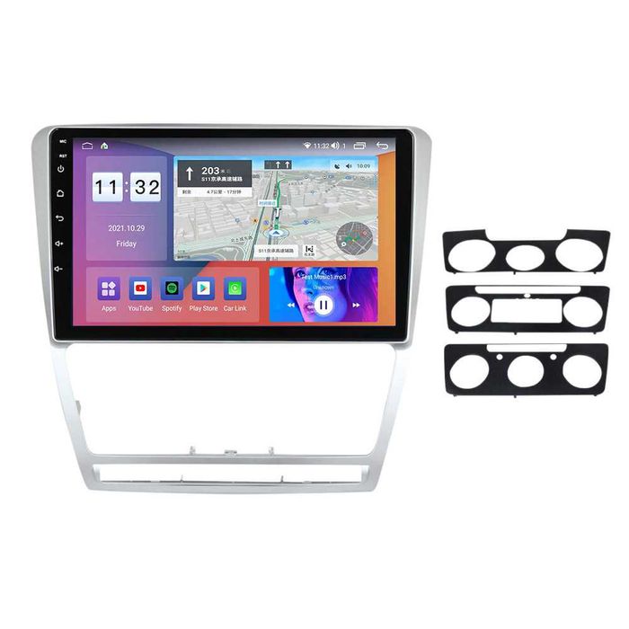 Navigatie Skoda Octavia 2 Ecran 10 inch , Camera Marsarier 2GB 4GB 8GB