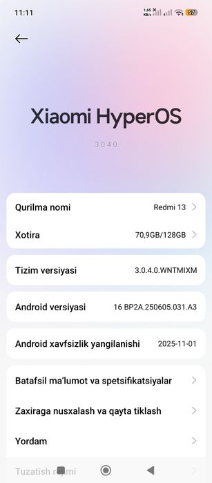 Xolati zoʻr kamchiligi yoʻq