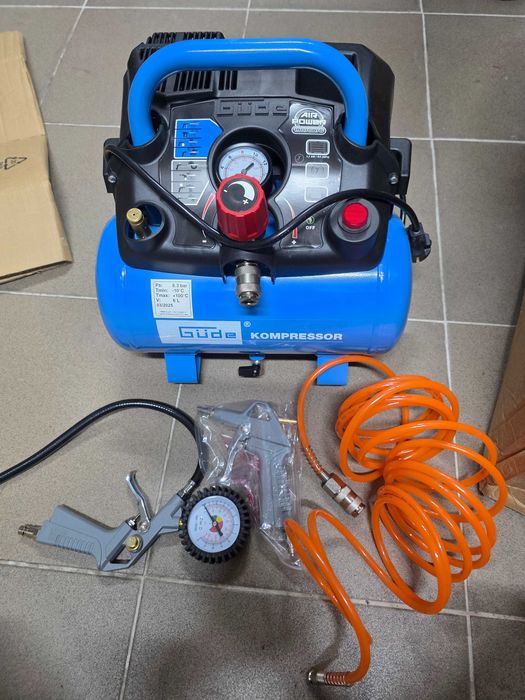 Gude AIRPOWER 190/08/6 compresor aer electric Debit aer aspirat: 145 l/min | 6 l | 8 bar | Fara ulei | 230 V