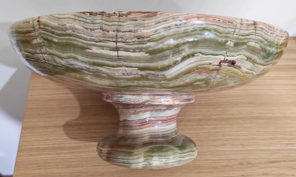 Placă rară de onyx verde