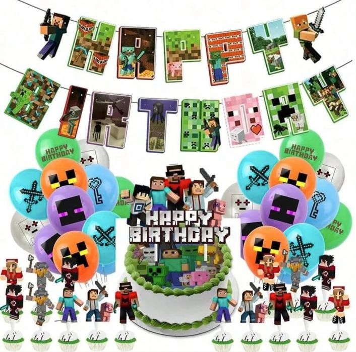 Набор декора minecraft