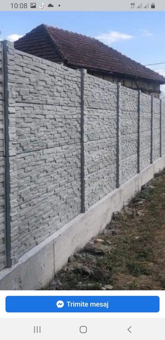 Garduri din beton, gard București Ilfov Giurgiu Argeș Dâmbovița