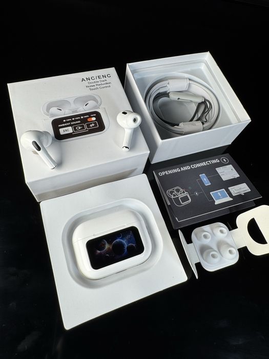 AirPods Pro 2 ANC/ENC ekranli naushnik Беспровадная наушник A9Pro