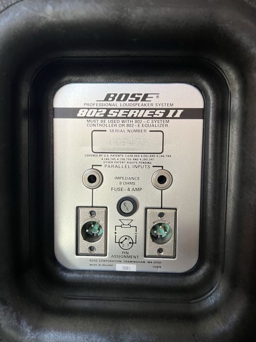 BOSE 802 Series II Full Set PRO 4 boxe + Amplificator 1800-V + EQ
