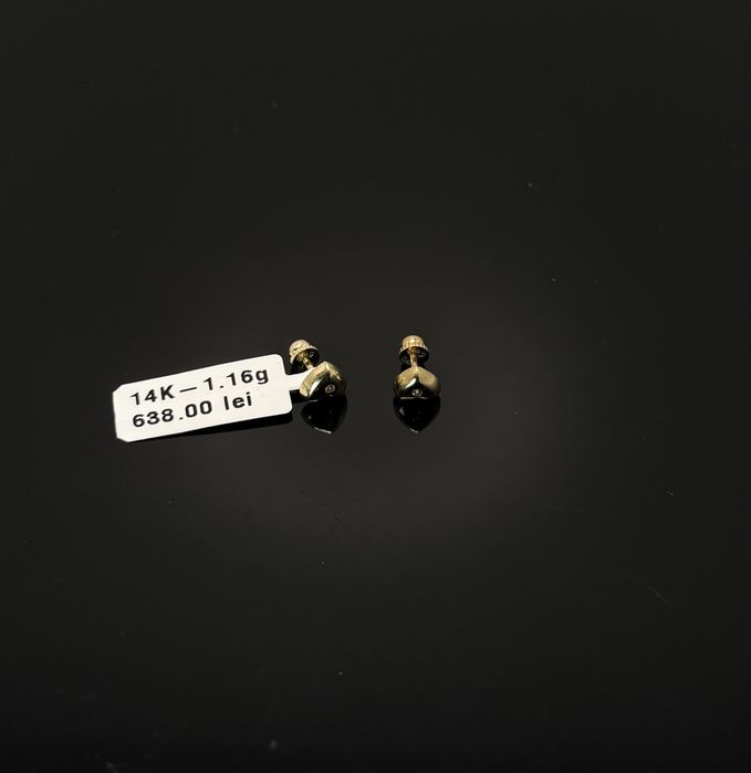 Bijuteria Royal cercei din aur 14k 1.16 gr