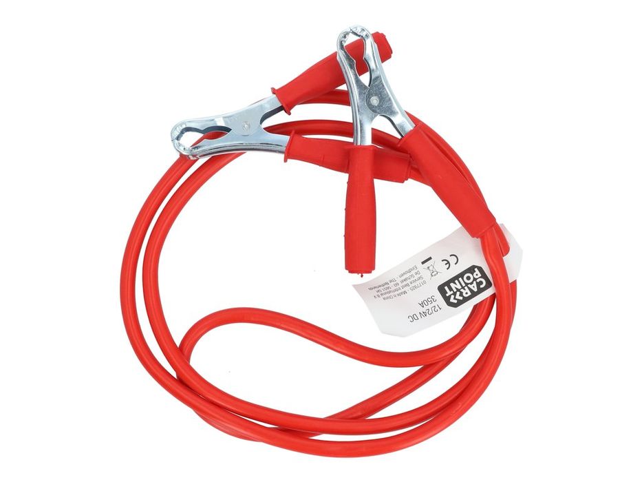Cabluri transfer curent baterii Carpoint 25 mm2, 2.5 m, pentru 12V si 24V, clesti metalici cu manere izolate