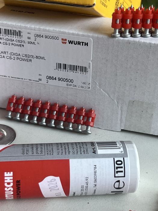 Doze de gaz dewalt si wurth diga cs2 cs3