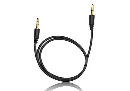 Cablu Audio Auxiliar Jack 3,5mm Auto, Tata-Tata, 1Metru, Negru, Nou