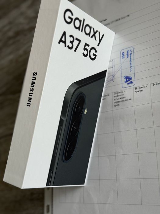 НОВ телефон Samsung Galaxy A37 5G Dual SIM 128GB Black – 24 месеца гаранция