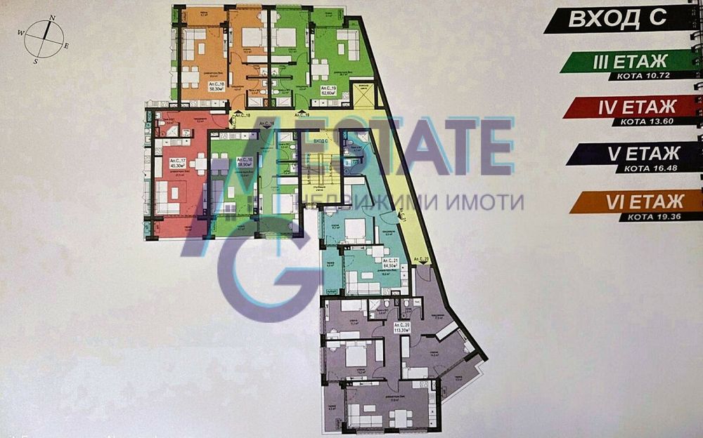 Двустаен апартамент с източно изложение в нова сграда в гр.
