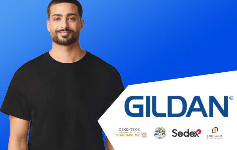 Тениски Gildan 100% памук / брандиране / цени на едро / собствен внос