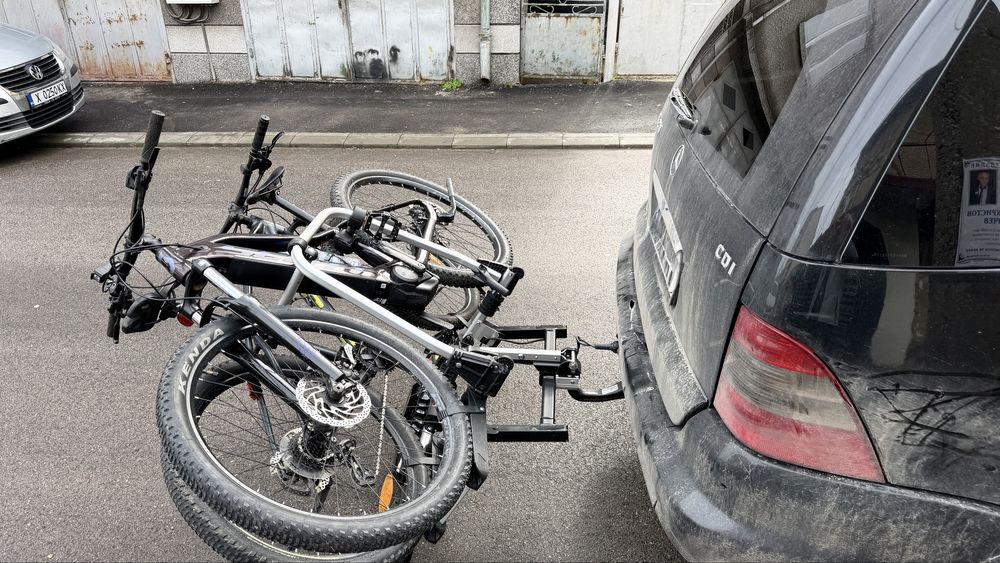 Вело багажник сгъваем Uebler 2 велосипеда