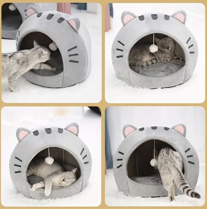 Уютна Легълка тип Пещера за котки Размер М