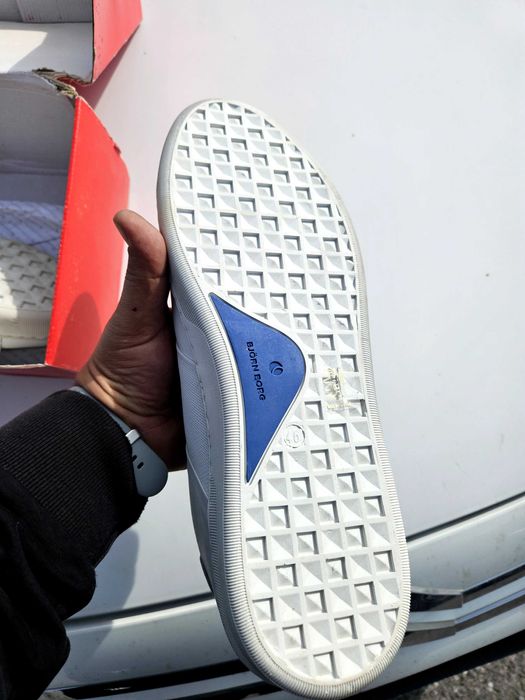 Björn Borg Стилни бели кожени спорти обувки.46номер