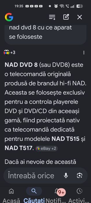Telecomanda nad pentru amplificaror/ampliruner