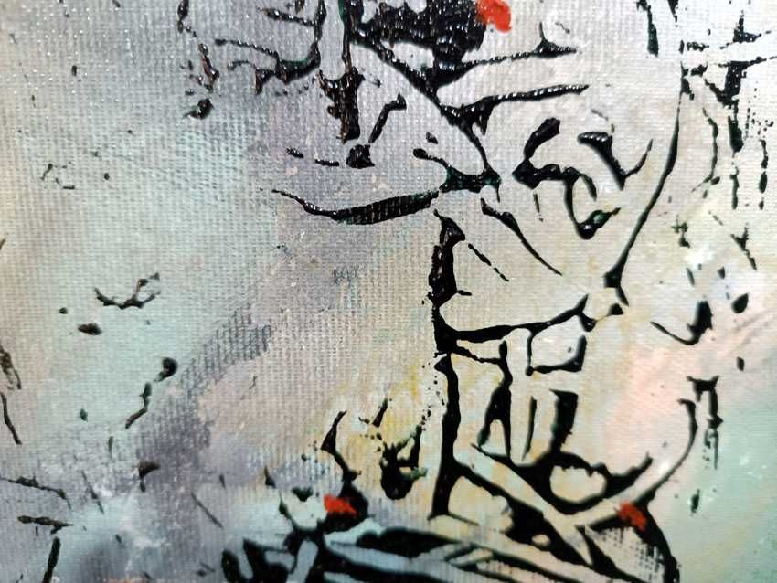 Memorie cu litere sacre pictura de colectie maestrul Ovidiu Kloska