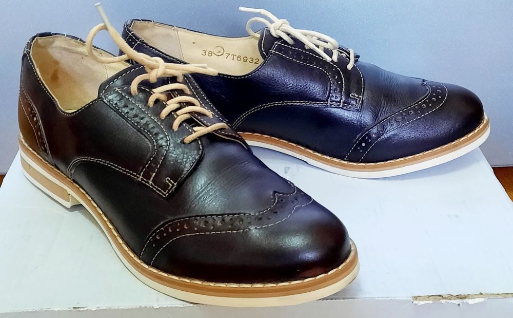 Туфли ботинки, Unichel, кожаные, размер 36-37