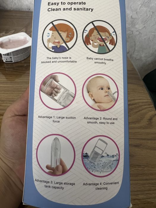 Burun tozalaydigan aspirator