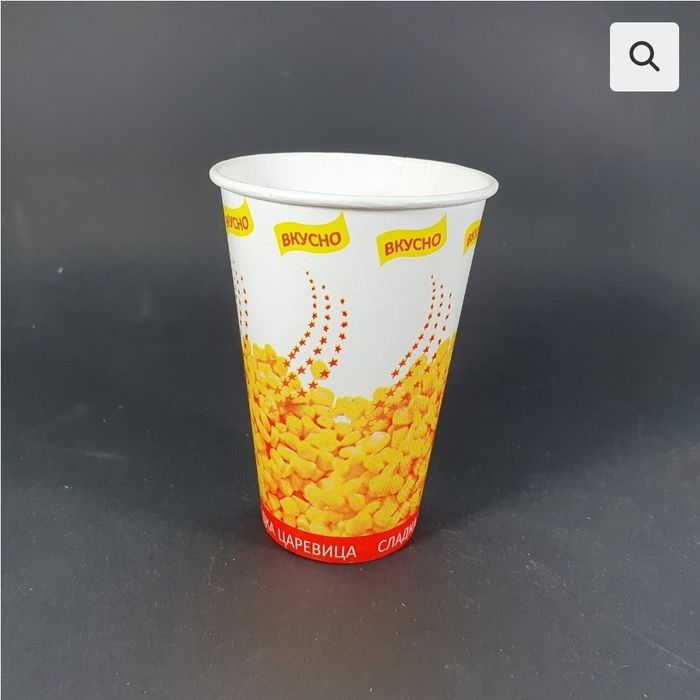 Картонени чаши за царевица, 7.5 oz, 12 oz