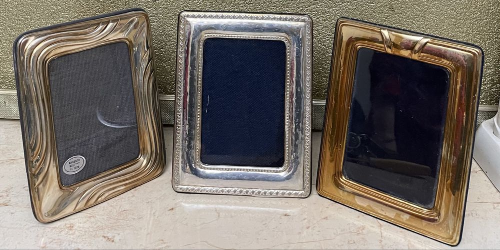 Vând 3 rame foto din argint