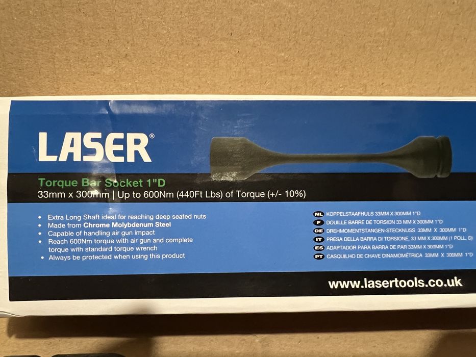 Cheie tubulara LASER 33mmx300mm