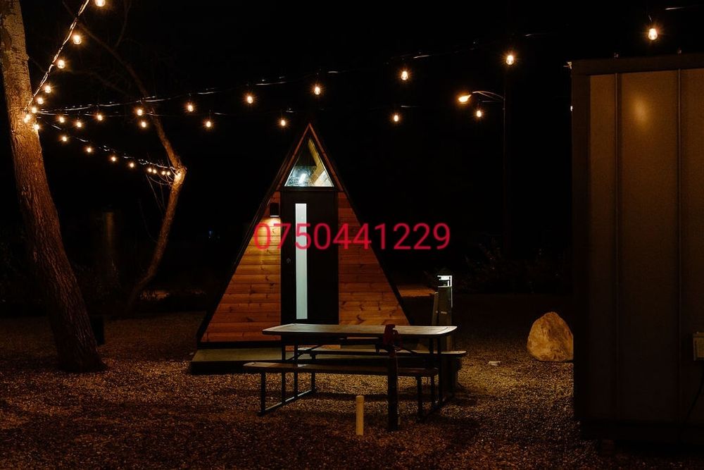 A frame , tiny house , aframe , casuta de gradina , container