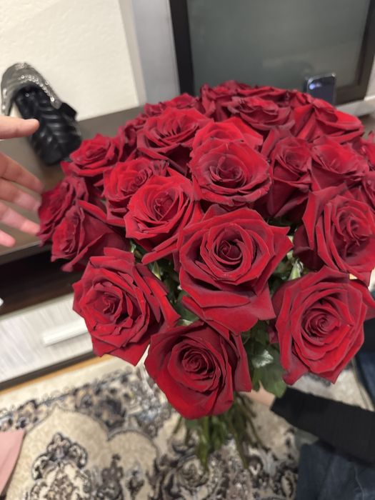 Красный Роза метровый 31шт