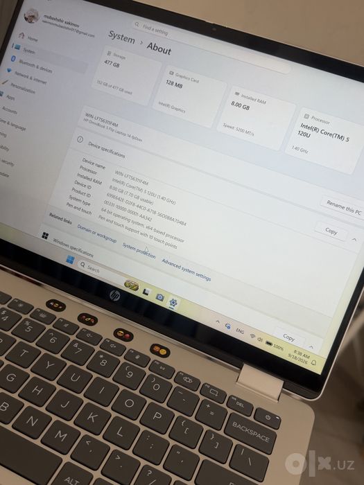 HP noutbook 2 oy ishlatilgan