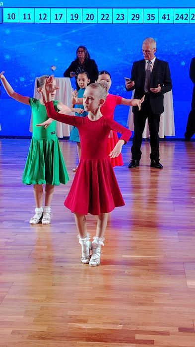 Платье для танцев от 4 до 8 лет