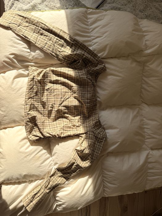 Карирана блуза тип риза