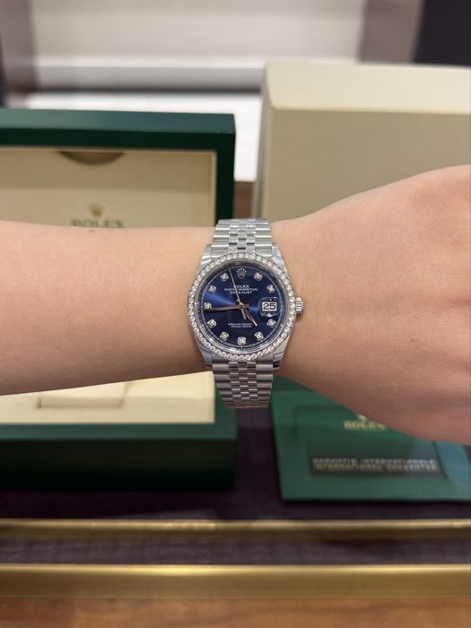 NEW Rolex Datejust 36mm Steel and White Gold 126284rbr