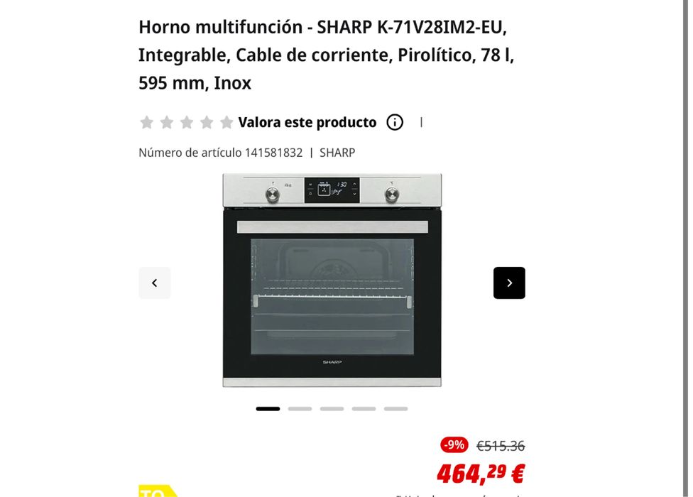 Cuptor electric Sharp K-71V28IM2 78L