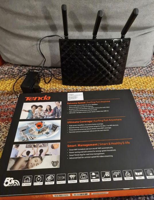 Router wireless Tenda AC15, 1900Mbps, Dual-Band AC 1900Mbps
190 lei Ne