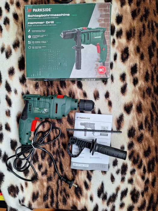 Bormasina  cu percutie, parkside, 220 v, turatie 3200,  49000 percutii