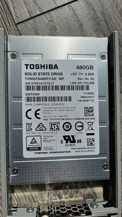 SSD Server Toshiba THNSF8480PCSE 480gb MLC