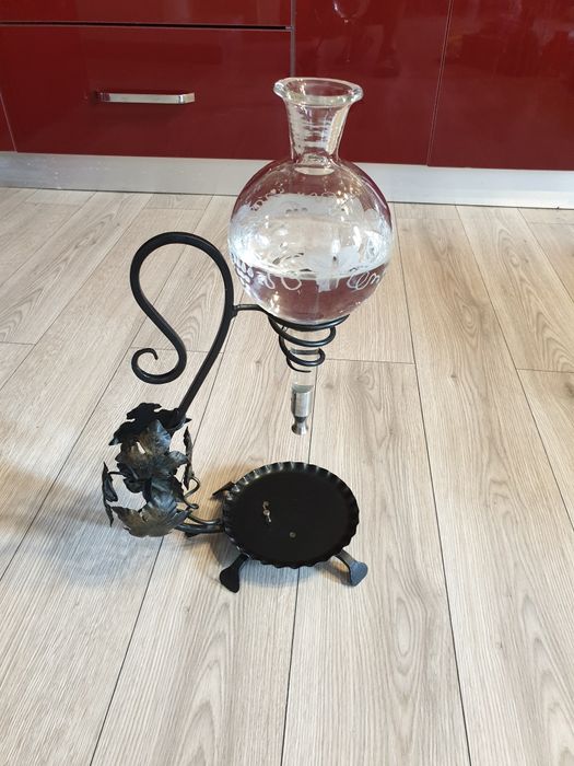 Vand suport metal sticla Vintage