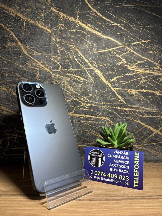 Iphone 15 Pro Max/512 GB/Garantie 2Ani Centrul de Telefoane/Rate