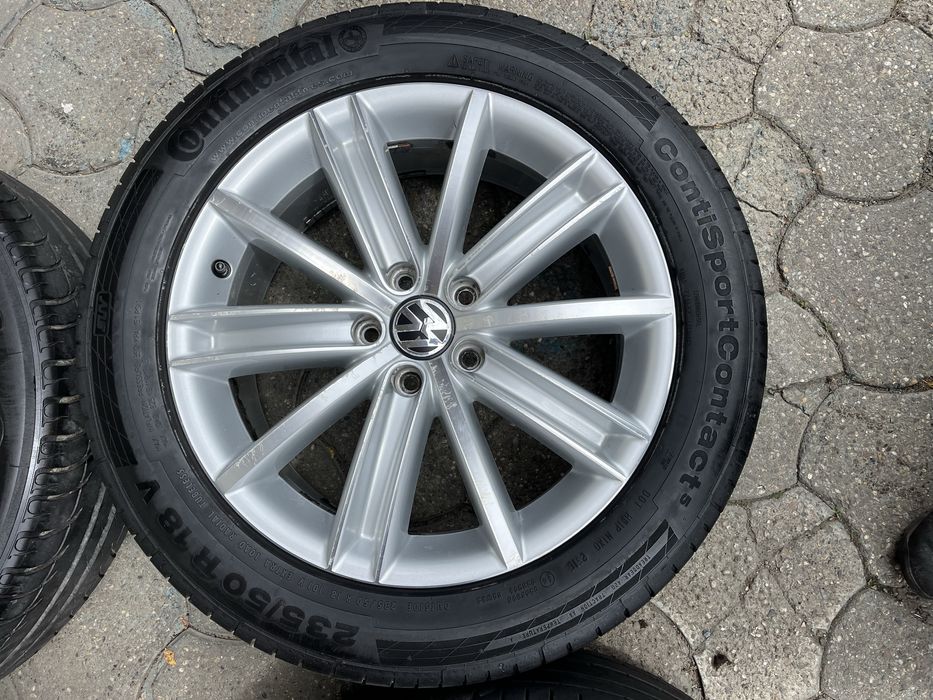 Jante aliaj 5x112mm, anvelope vara 235/50 R18, VW Tiguan, Audi Q3