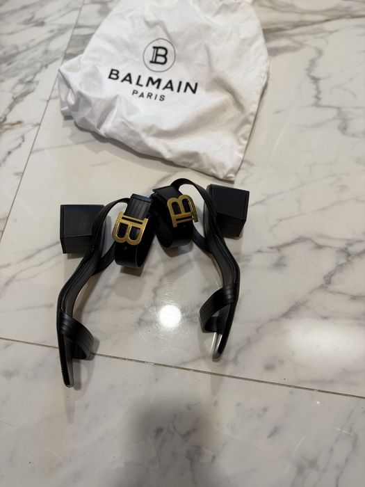 Дамски сандали естествена кожа Balmain Sandals - Calf-skin leather