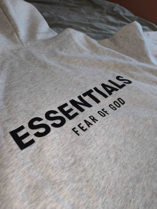 Essentials Fear of God Hoodie - Oatmeal Gray