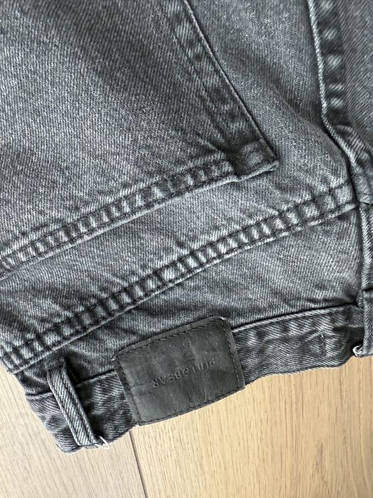 Blugi Mom culoare gri Pull&Bear