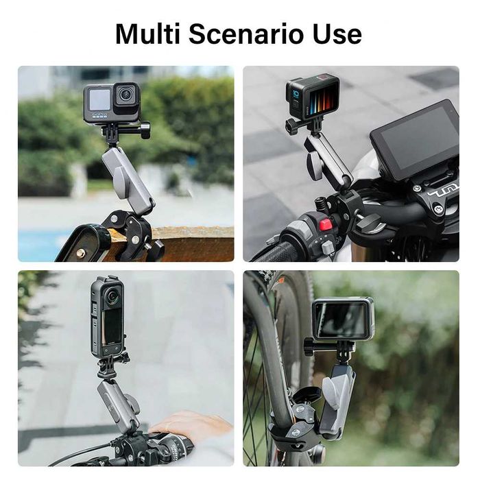 Clema prindere ghidon bicicleta trotineta motocicleta GoPro / Insta360