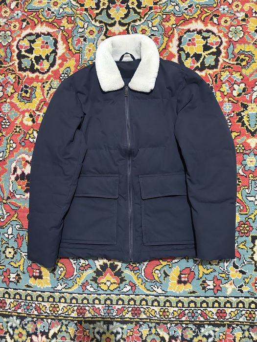 Зимняя куртка темно синяя