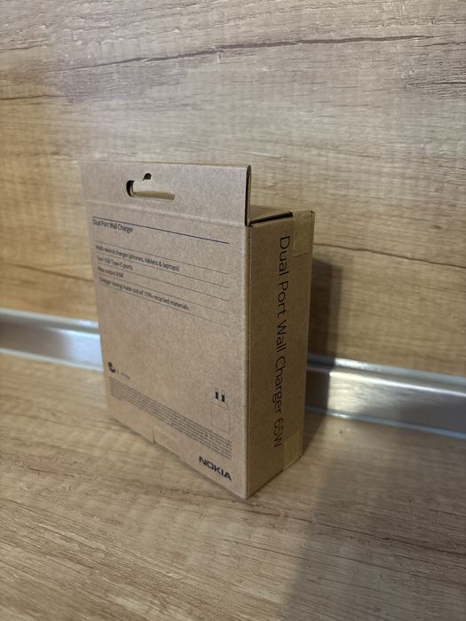 Зарядно 220V Nokia dual port 65W black