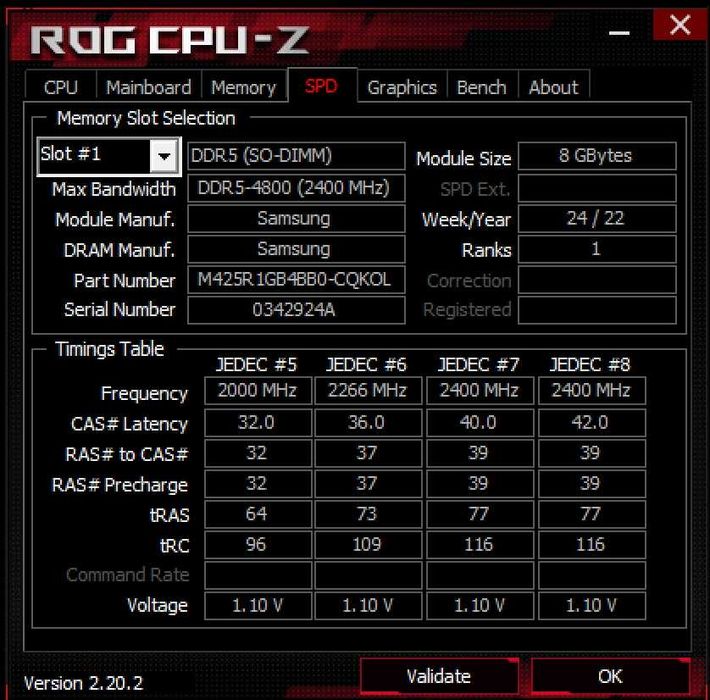 Оперативная память Samsung DDR5 8Gb