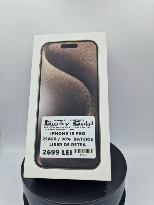 Iphone 15Pro 256GB/ 90%Baterie Garantie #50118