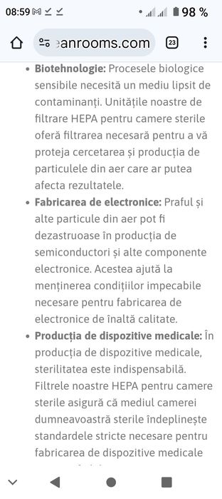 Vând filtru hepa cu ventilator axial